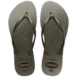 Chinelo Havaianas Slim Gloss Musgo - 35/36