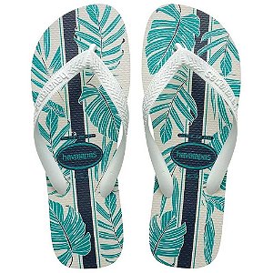 Chinelo Havaianas Aloha Branco/Azul - 37/38