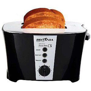 Torradeira Britânia Tosta Pane Preto - 127V