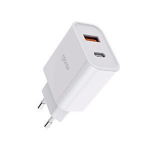 Carregador de Parede 20W Geonav USB e USB-C - CH20PDQC