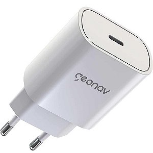 Carregador de Parede 25W Geonav USB-C - CH25PDWT