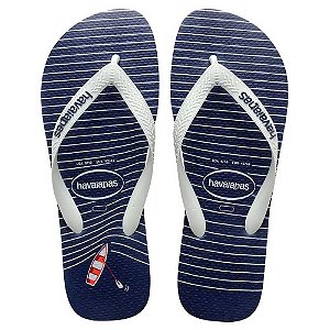 Chinelo Havaianas Top Nautical Marinho/Branco - 41/42