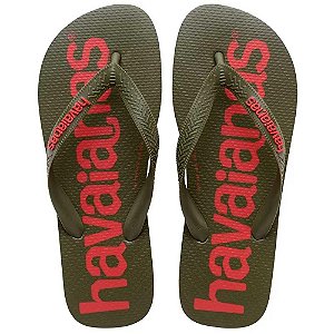 Chinelo Havaianas Top Logomania 2 Verde Yucca - 37/38