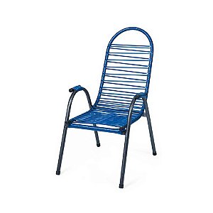 Cadeira de Jardim Infantil Luxo - Azul Pérola