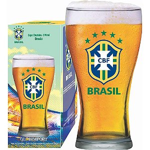Copo P/ Cerveja Shape 470ml Globimport - Brasão Brasil
