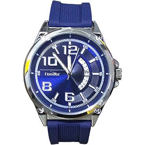 Relógio Masculino Condor Analogico COPC32EP/5K Prata/Azul