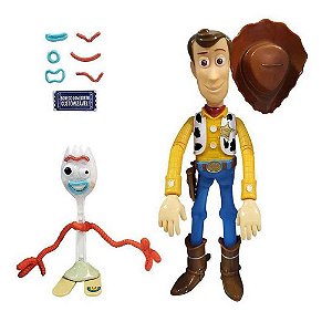 Boneco Xerife Woody e Garfo Toy Story Etitoys YD-617
