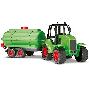Brinquedo Trator C/ Tanque Agromak Silmar Ref.6840 - Verde