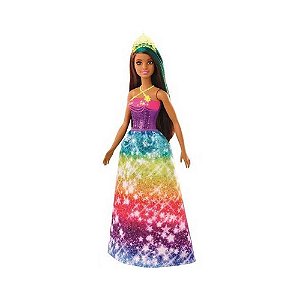 Boneca Barbie Dreamtopia Princesa Mattel GJK12 - Morena