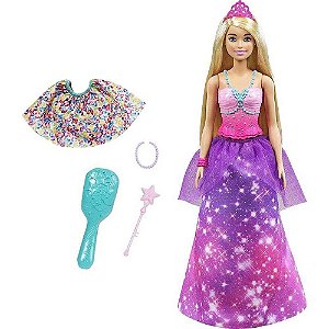 Boneca Barbie Transformação Princesa e Sereia Mattel - GTF92