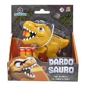 Dinossauro Lança Dardos Dardo Sauro Polibrinq AN2014 Amarelo