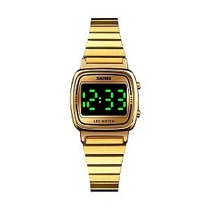 Relógio Feminino Skmei Digital 1543 A10620 Dourado