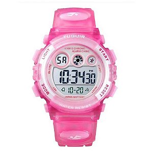 Relógio Infantil Tuguir Digital Menina 1451 TG30080 Pink