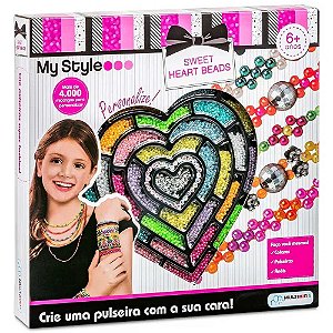 Pulseiras My Style Sweet Heart Beads Multikids - BR1275