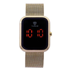 Relógio Feminino Tuguir Digital TG110 TG30034 Dourado
