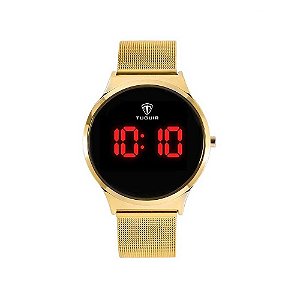 Relógio Feminino Tuguir Digital TG107 TG30049 Dourado