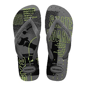 Chinelo Havaianas Top Athletic Cinza Aço - 37/38