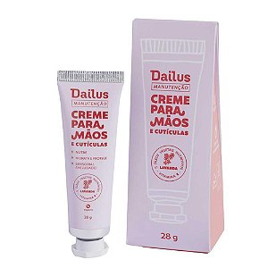 Creme Para Mãos E Cutículas Dailus Lavanda Vegano 28g