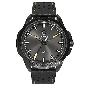 Relógio Masculino Tuguir Analógico TG164 TG30207 Preto/Amarelo