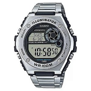 Relógio Masculino Casio MWD-100HD-1BVDF - Prata