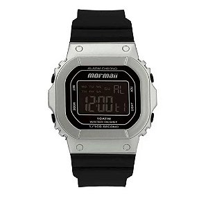 Relógio Unissex Mormaii Digital MO0303B/6P - Prata