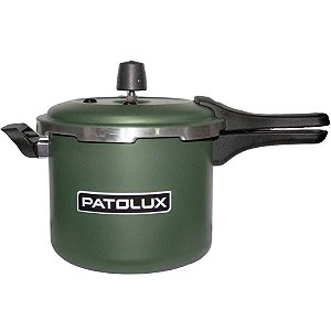 Panela Pressão Patolux 5,0L Fecho Externo Antiad - Verde