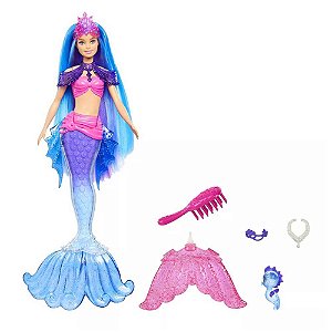 Boneca Barbie Sereia Malibu Mermaid Power Mattel HHG51 HHG52