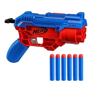 Lançador De Dardos Nerf Alpha Strike Hasbro 6 Dardos F2985