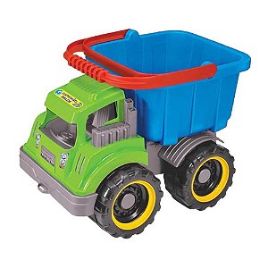 Caminhão Balde Tilin Brinquedos Ref.0474 - Verde E Azul