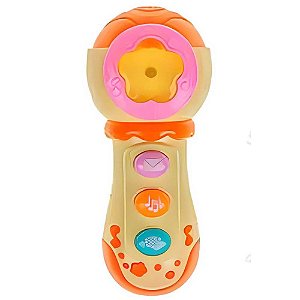Microfone Musical Infantil Cks Toys MIC9305 - Bege