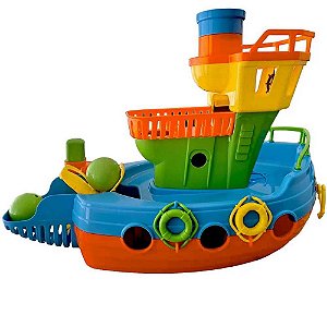 Brinquedo Barco Embarcadinho Calesita Tateti Ref.895 Azul