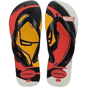 Chinelo Havaianas Top Marvel Logomania Branco - 41/42