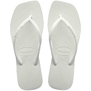 Chinelo Havaianas Slim Square Branco - 39/40