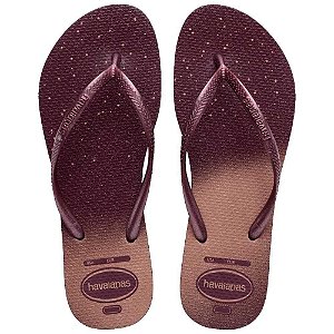 Chinelo Havaianas Slim Gloss Terra Roxa - 39/40