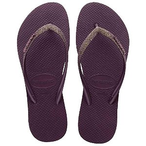 Chinelo Havaianas Slim Sparkle II Beringela - 35/36