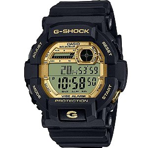 Relogio Casio G-Shock Digital GD-350GB-1DR - Preto E Dourado