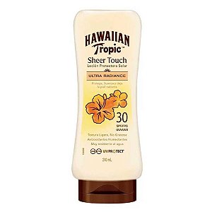 Loção Protetor Solar Hawaiian Tropic Sheer Touch FPS30 240ml