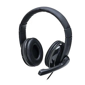 Headset Pro Com Microfone Multilaser P2 PH316 - Preto