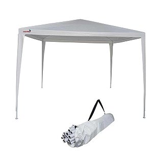Tenda Importway Gazebo Montável 3,00m Branco - IWGZM-3BR