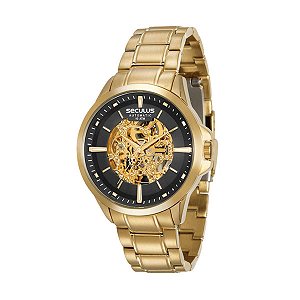 Relógio Masculino Seculus Automático 20552GPSVDA1 Dourado