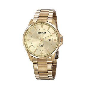 Relógio Masculino Seculus Analógico 20805GPSVDA1 Dourado
