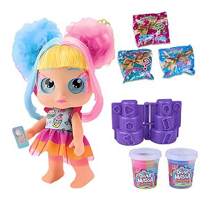 Boneca Diver Surpresa Aniversário Divertoys R.8278 Azul/Rosa