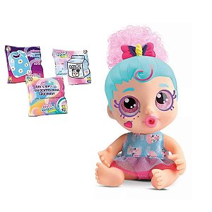 Boneca Diver Surpresa Baby Divertoys Ref.8235 Azul
