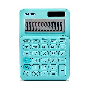 Calculadora de Mesa Casio 12 Dígitos MS-20UC-GN Turquesa