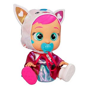 Boneca Cry Babies Multikids Stars Daisy Com Som BR2239 Rosa