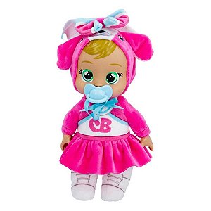 Boneca Cry Babies Multikids Tiny Cuddles BR2298 Rosa/Branco