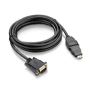 Cabo Conversor HDMI para VGA Multilaser 1,5m WI269 Preto
