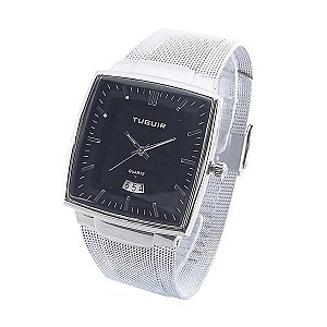 Relógio Masculino Tuguir Analógico TG30334 Prata e Preto