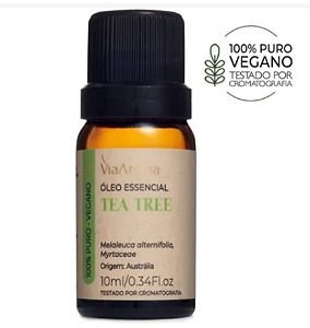 Óleo essencial Tea Tree (Melaleuca) Via Aroma 10ml