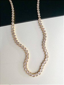 Ckocker Premium em zicôrnias Cristal Banhados a ouro 18K